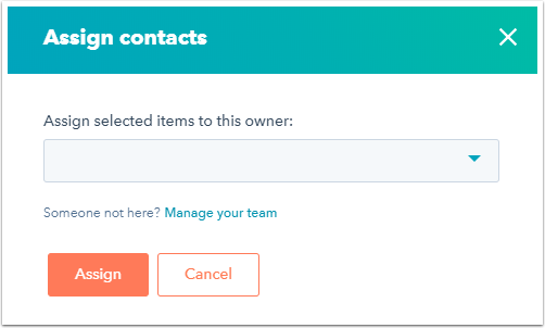 Here is the definitive Guide you need to get started with HubSpot CRM 7 assign-contact