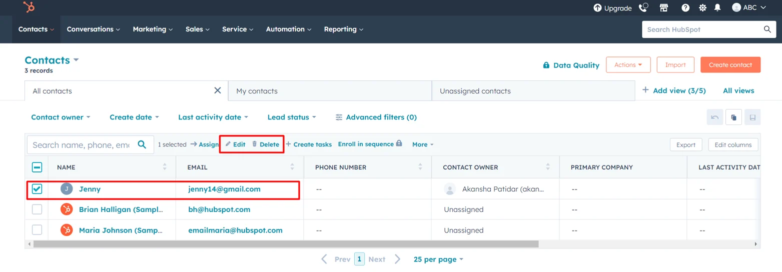 Here is the definitive Guide you need to get started with HubSpot CRM 6 edit-or-delete-a-contact