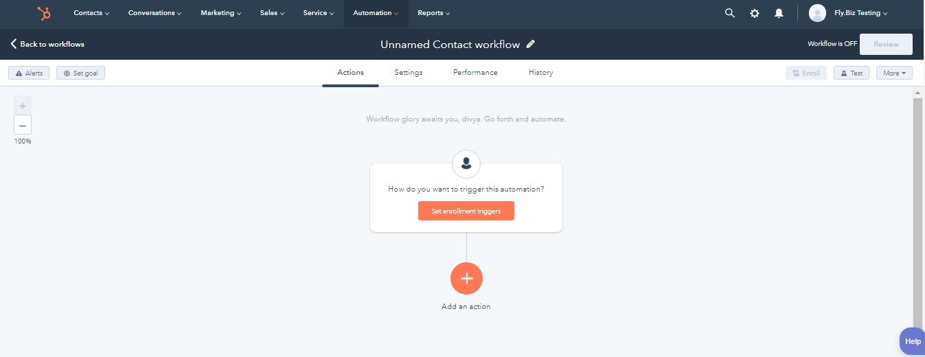 Here is the definitive Guide you need to get started with HubSpot CRM 31 hubspot-crm-create-workflow-button