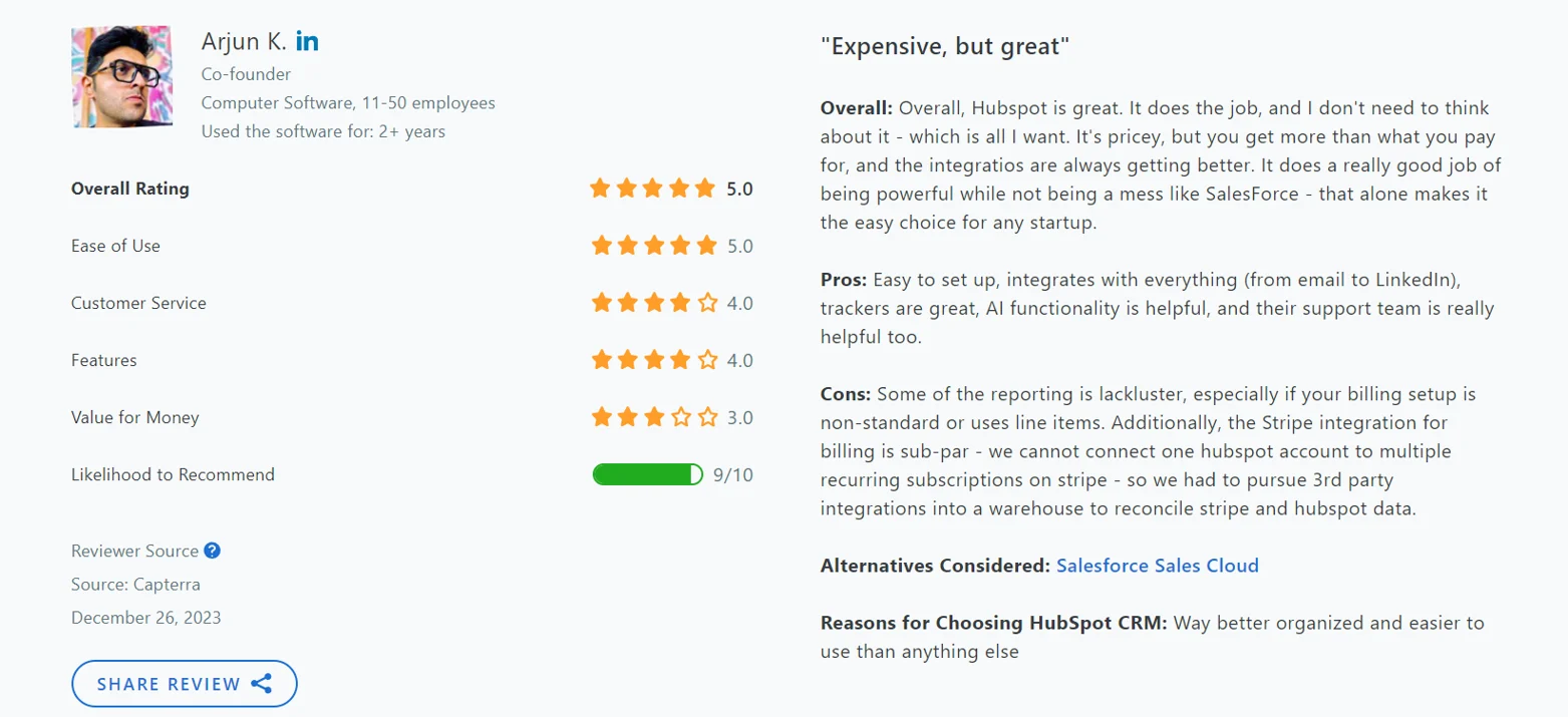 Here is the definitive Guide you need to get started with HubSpot CRM 46 hubspot-customer-review-capterra