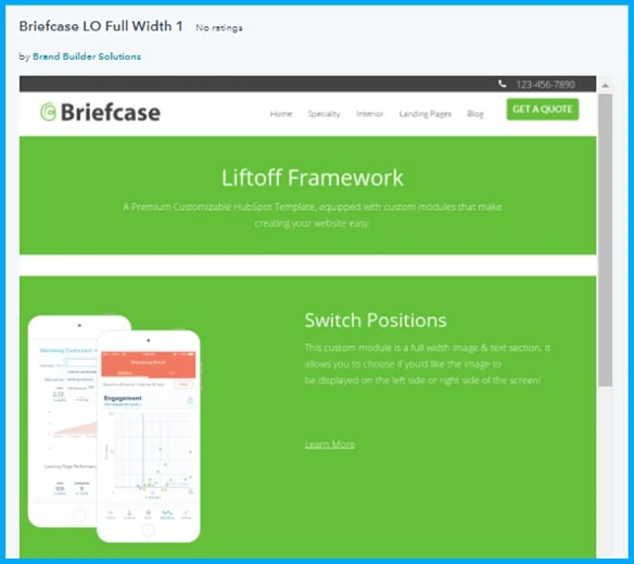 List of best handpicked HubSpot Templates from Marketplace 6 briefcase-template