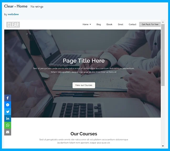 List of best handpicked HubSpot Templates from Marketplace 1 clear-template