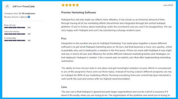 Why switch to HubSpot? Have a Look at these in-depth HubSpot Reviews 9 hubspot-marketing-automation-reviews-7-softwareadvice