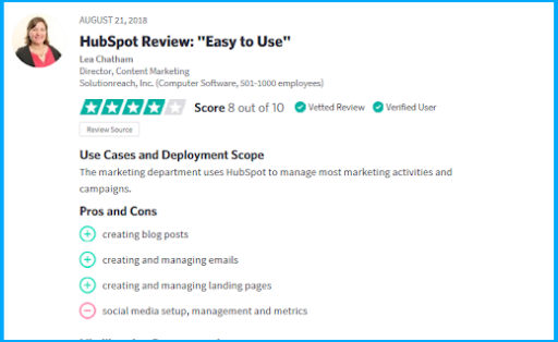 Why switch to HubSpot? Have a Look at these in-depth HubSpot Reviews 12 hubspot-service-reviews-10-trustradius