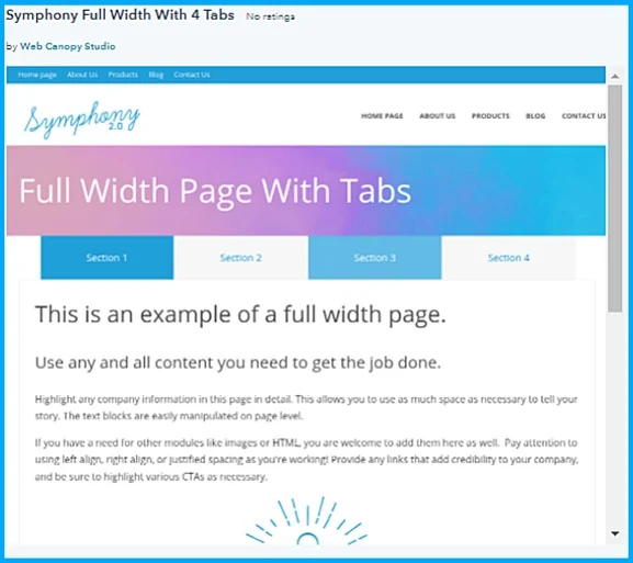 List of best handpicked HubSpot Templates from Marketplace 7 symphony-template