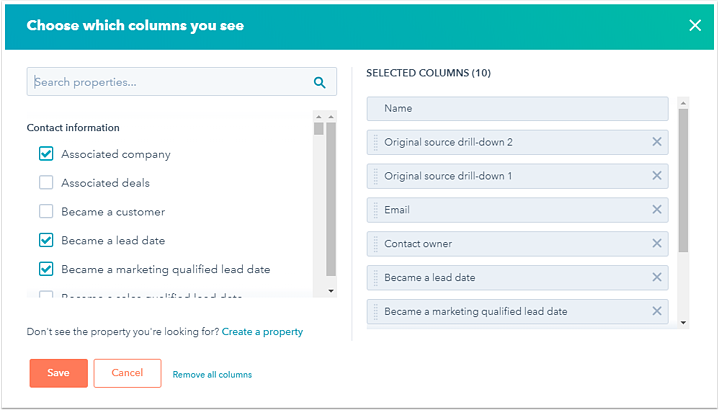 manage-leads-in-hubspot-sorting-contacts