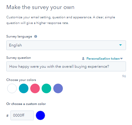 How to use HubSpot Survey Forms for better Customer Satisfaction 11 customize-the-survey-hubspot-survey-forms