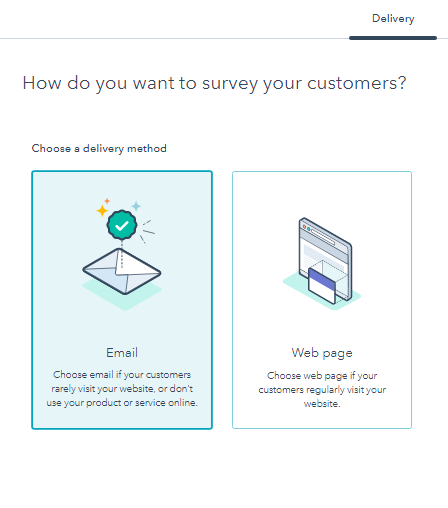 How to use HubSpot Survey Forms for better Customer Satisfaction 6 delivery-tab-hubspot-survey-forms