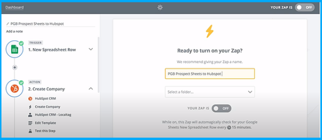 A Step-by-Step Guide to Google Forms HubSpot Integration 6 give-a-name-to-your-zap