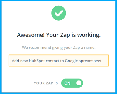 A Step-by-Step Guide to Google Forms HubSpot Integration 7 zap-toggle