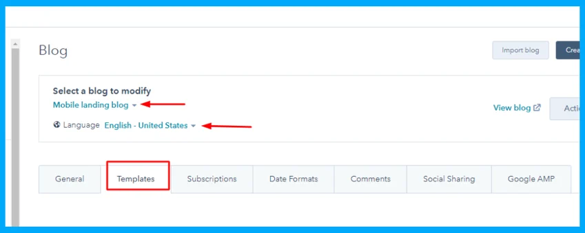 multi-language-blog-setting