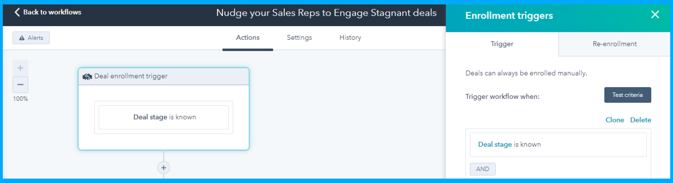add-enrolment-triggers-HubSpot-sales-workflow-automation