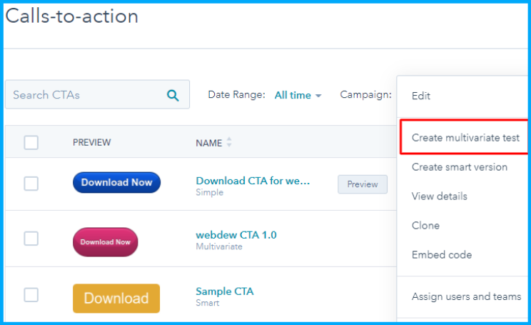 cta-multivariate-test