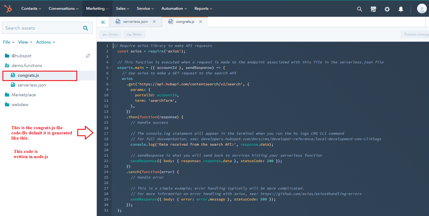 congrats-js-file-serverless-functions-in-hubspot