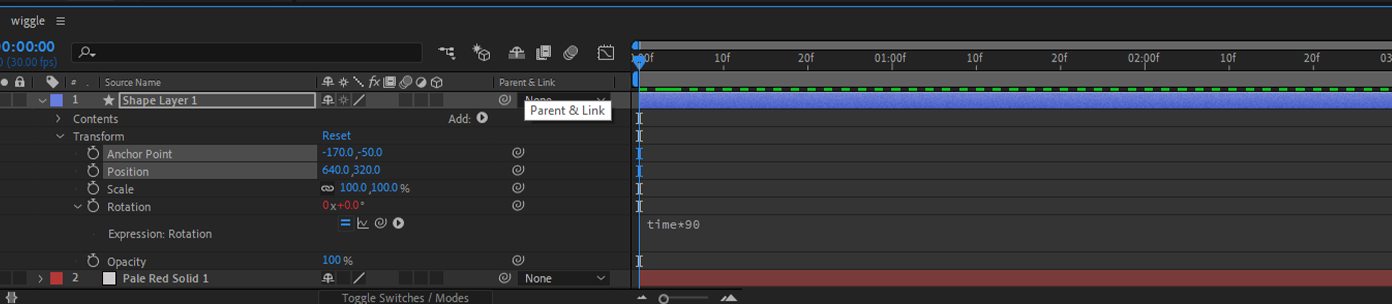 time expression after effects