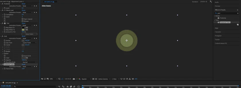 pixel art posterize time