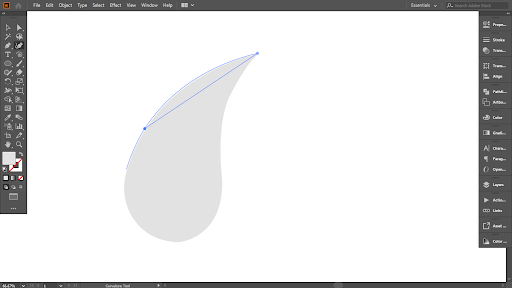 create design in curvature tool
