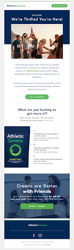 Welcome Email Campaigns example 1