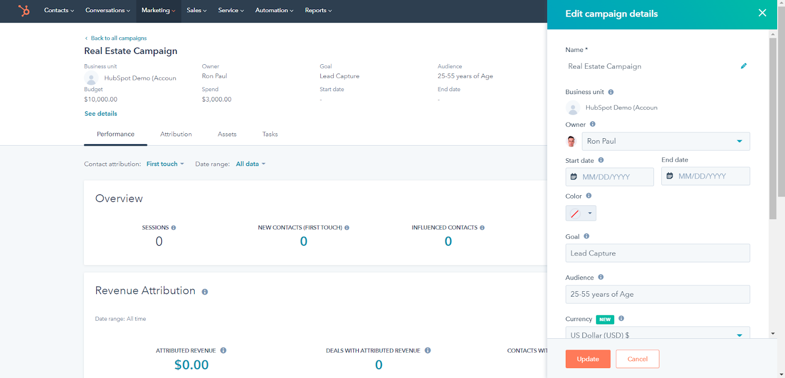 HubSpot for Real Estate: Unlocking the Potential of your Business 28 edit-campaign-details