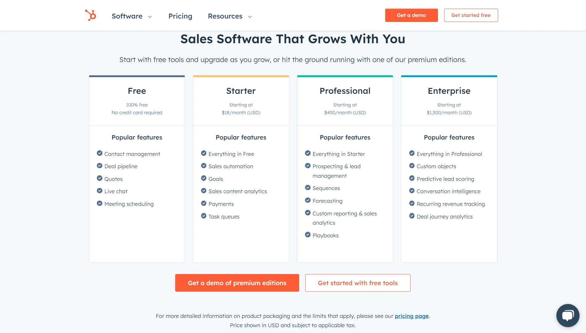 HubSpot Free vs Paid: Find the right Package for your Business 6 hubspot-sales-hub-subscription