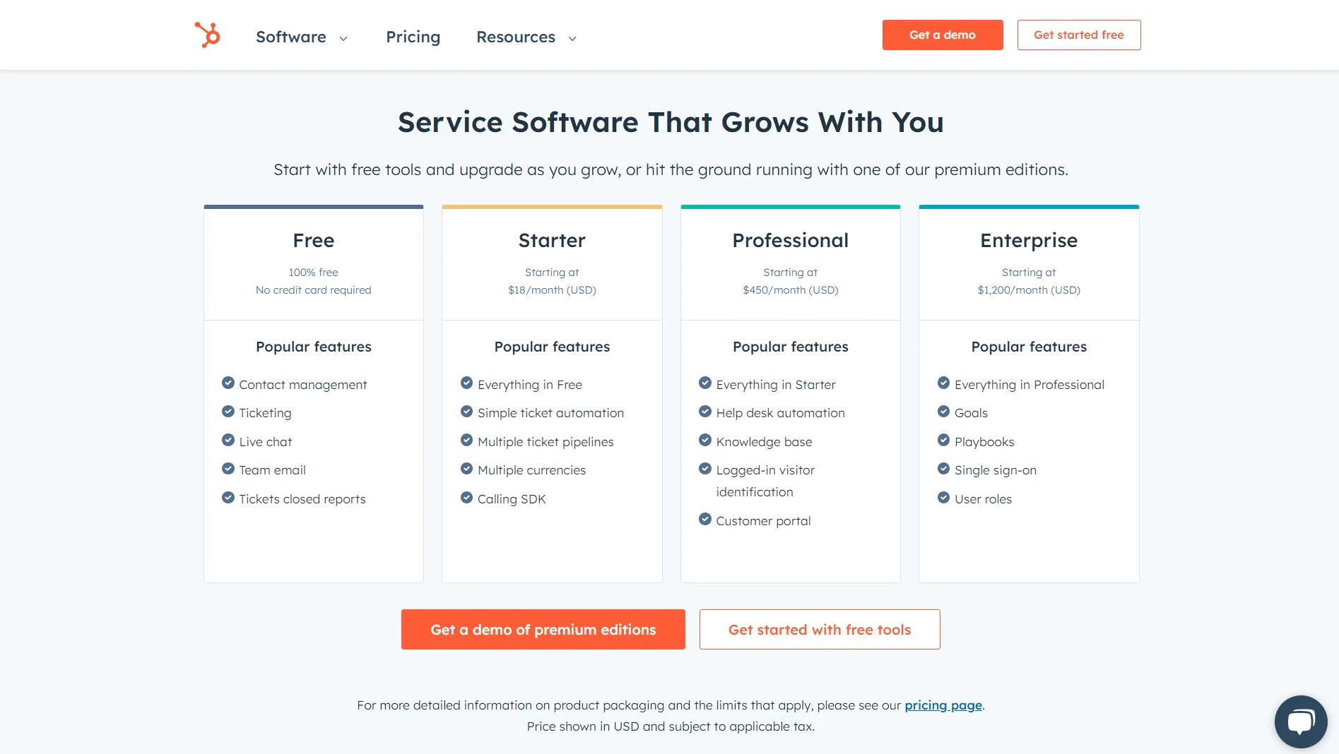 HubSpot Free vs Paid: Find the right Package for your Business 9 hubspot-service-hub-subscription