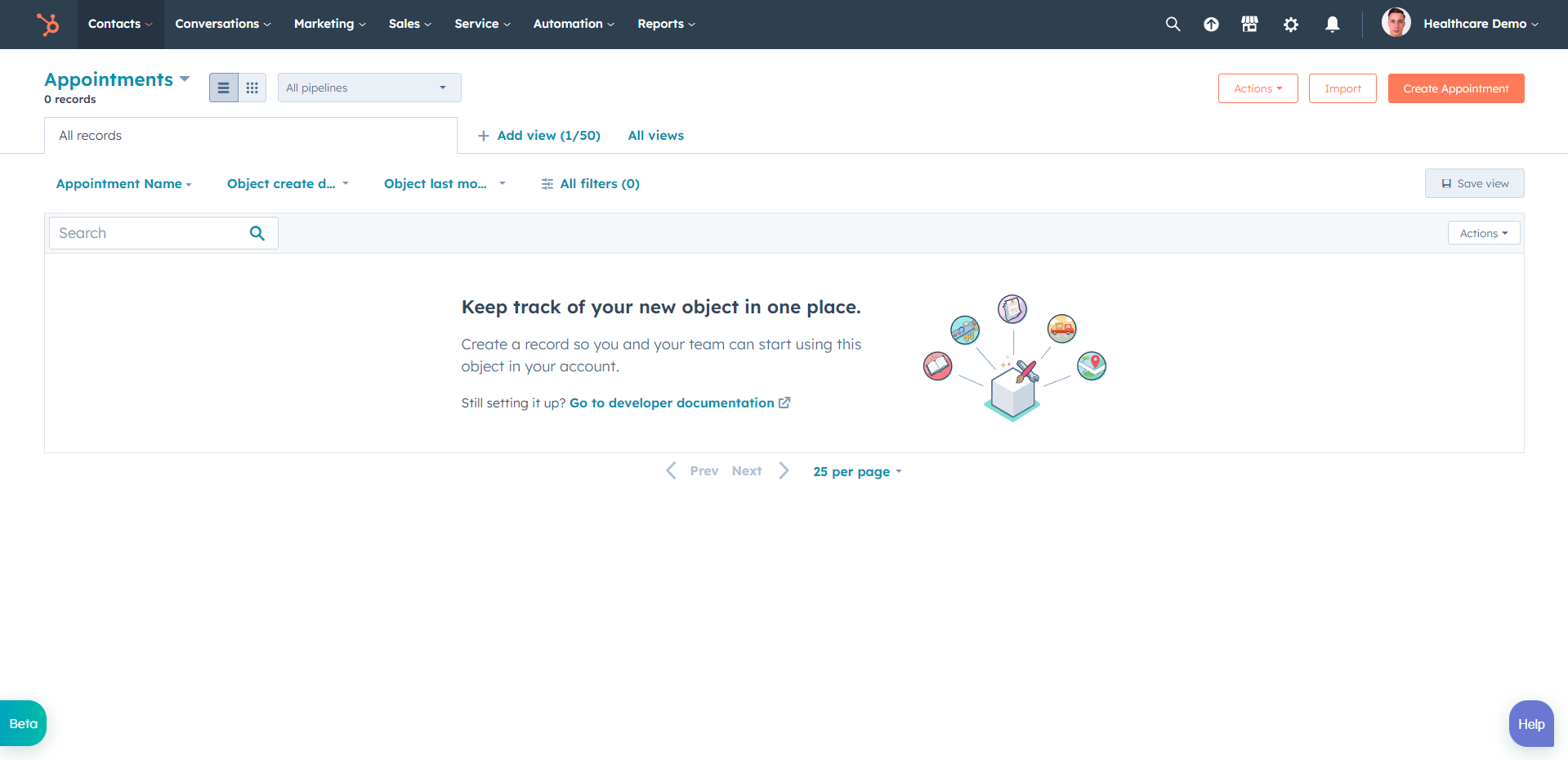 HubSpot for Healthcare: Improve your Customer Service and Support 28 Custom-Object-Creation