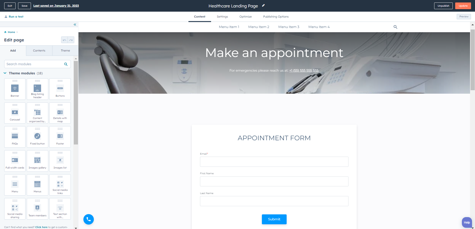 HubSpot for Healthcare: Improve your Customer Service and Support 22 HubSpot-Creating-Landing-Page