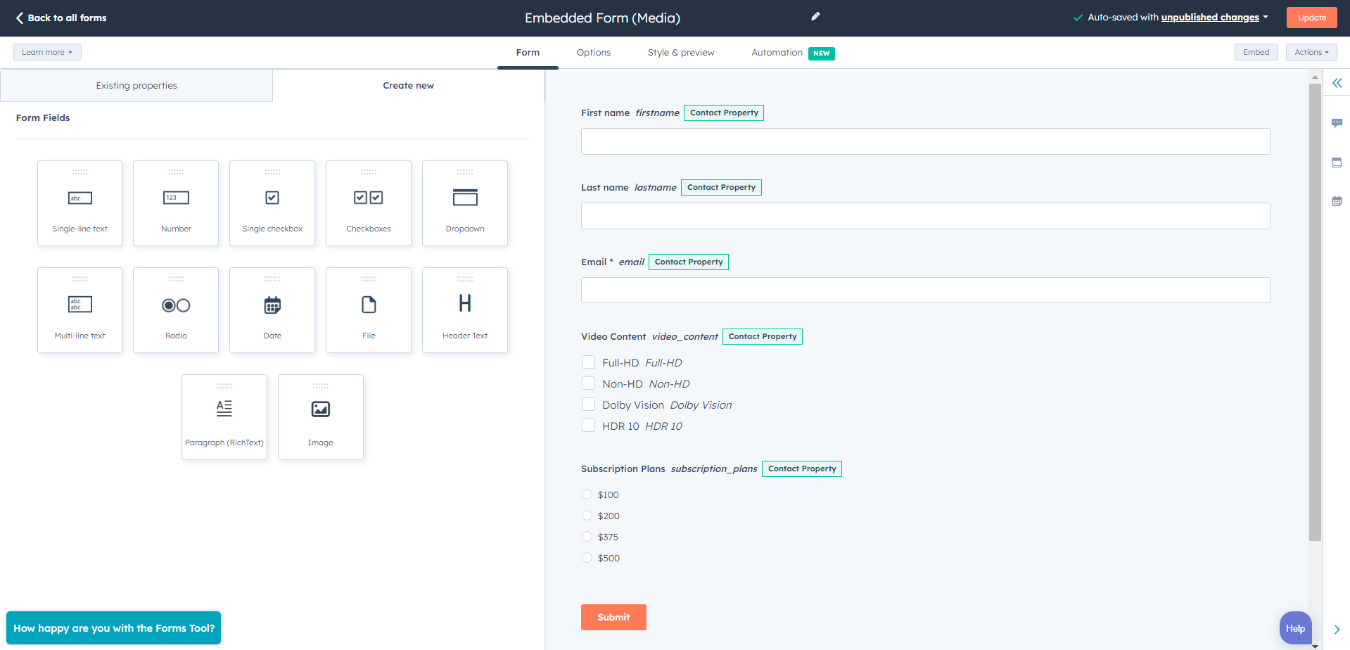 HubSpot for Media and Communication: The Ultimate Guide to Success 9 HubSpot-Forms-Builder-HubSpot-for-media