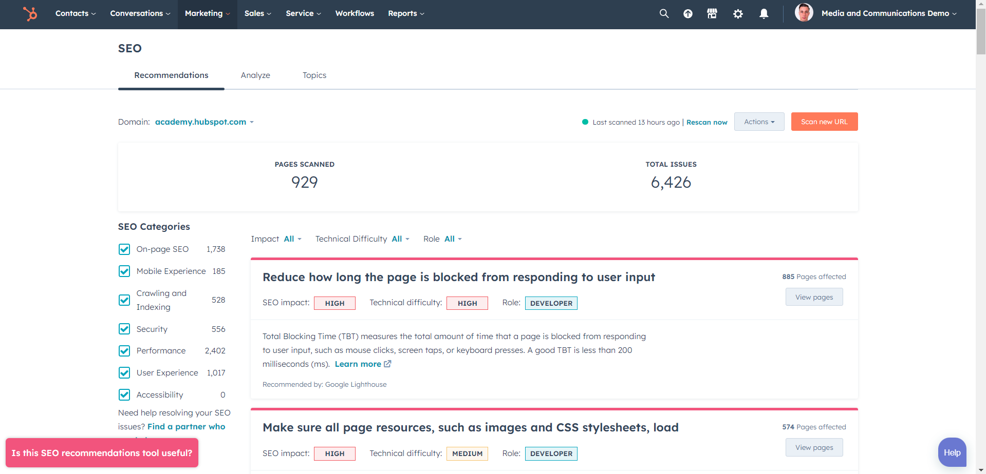HubSpot for Media and Communication: The Ultimate Guide to Success 7 HubSpot-SEO-Software-HubSpot-for-media