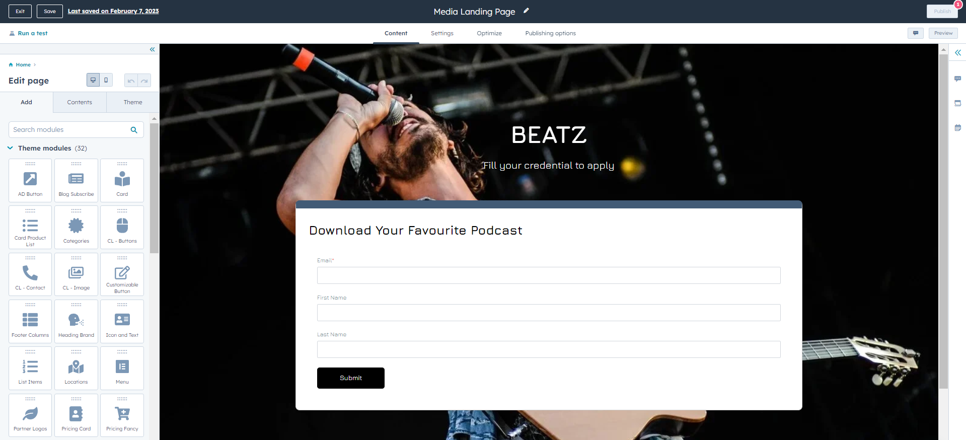 HubSpot for Media and Communication: The Ultimate Guide to Success 2 Landing-Page-Builder-HubSpot-for-media