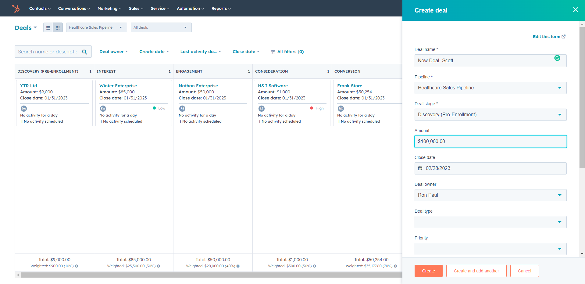 HubSpot for Healthcare: Improve your Customer Service and Support 10 creating-deals-hubspot-for-healthcare