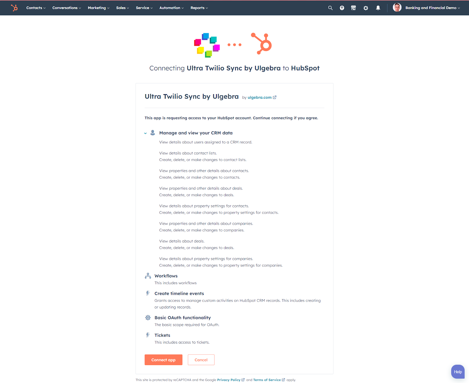hubSpot-twilio-integration