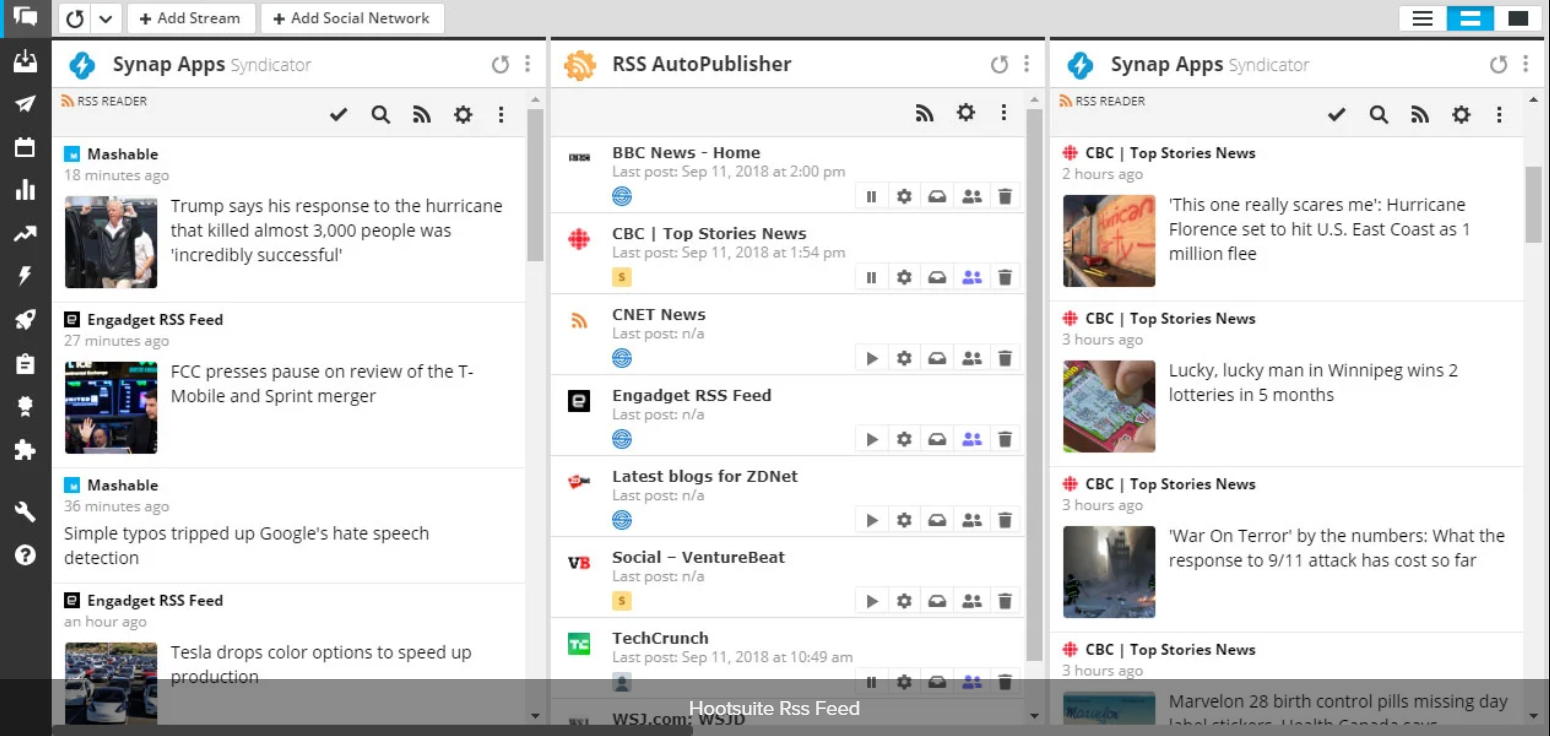 HubSpot vs Hootsuite: The Battle of the leading Social Media Titans 14 Hootsuite-RSS-Feeds