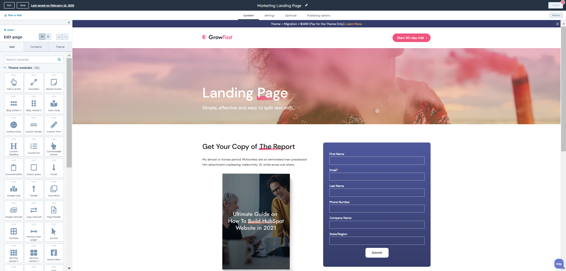 HubSpot for Marketing and Advertising: The leading Solution for Growth 14 HubSpot-Landing-Page-Builder-hubspot-for-marketing
