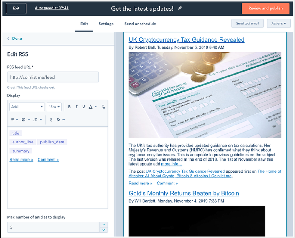 HubSpot vs Hootsuite: The Battle of the leading Social Media Titans 13 HubSpot-RSS-Feeds