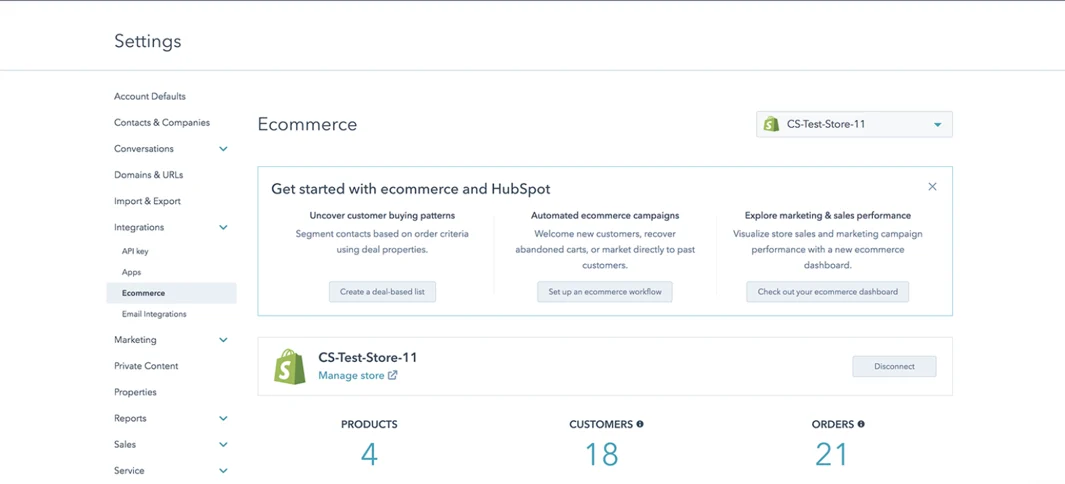 HubSpot for Manufacturing: The Ultimate Solution for your Business 27 HubSpot-Shopify-Integration