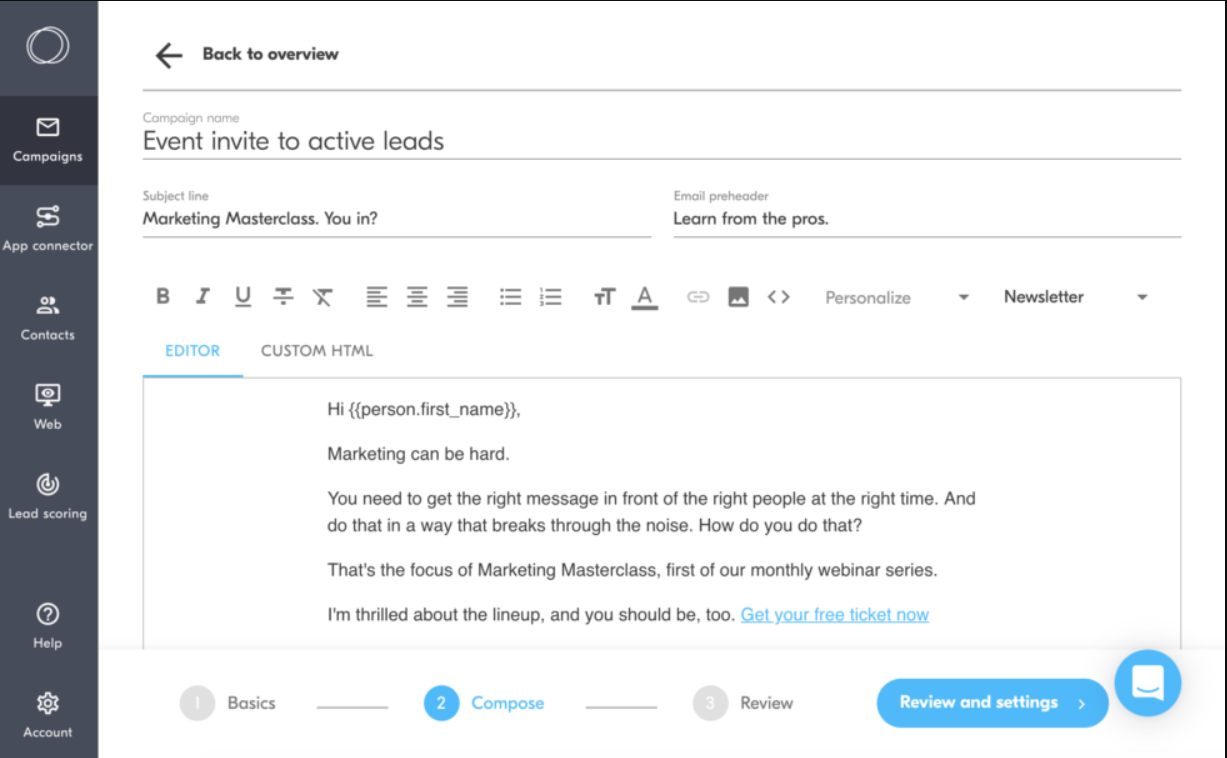 HubSpot vs Pipedrive: Analyzing Features and Benefits for Modern Teams 8 Pipedrive-Campaign-hubspot-vs-pipedrive