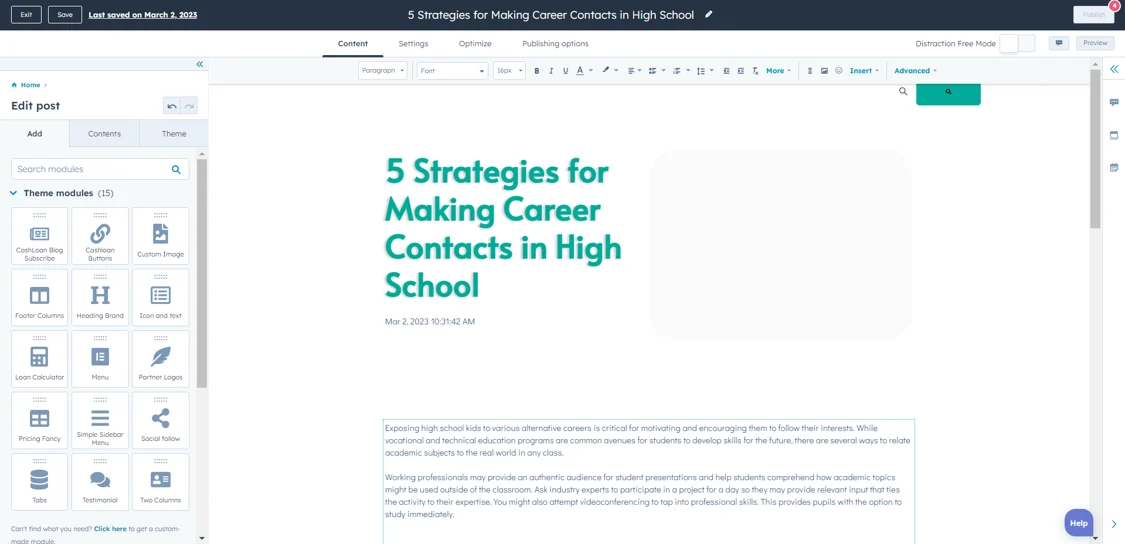 hubspot-for-education-Education-Blog-Builder