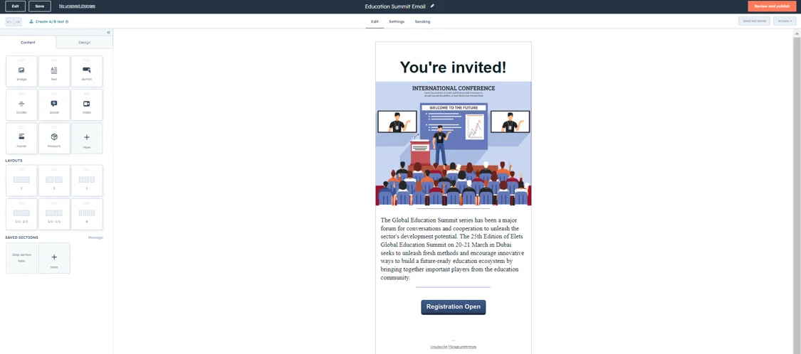 hubspot-for-education-Email-Builder