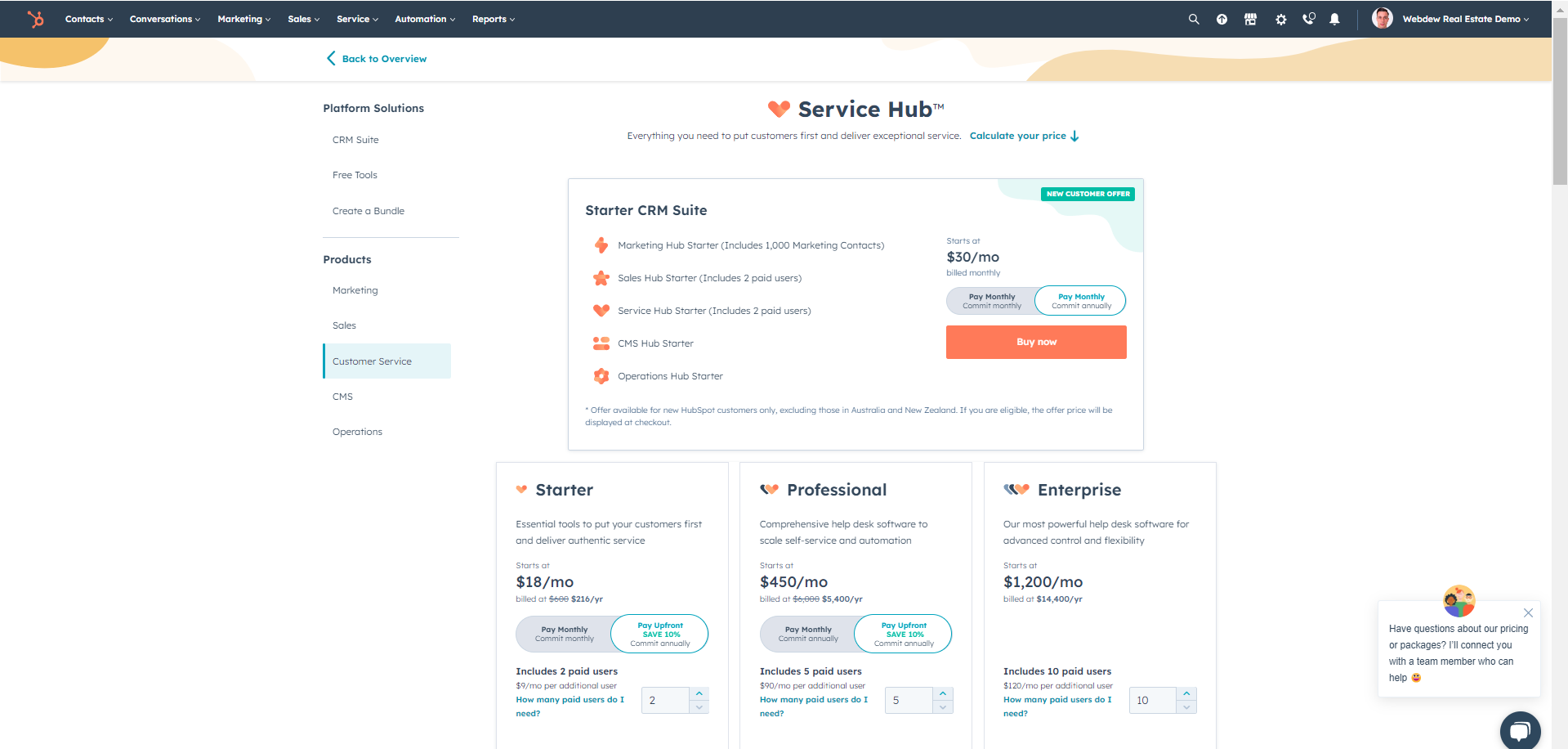 HubSpot vs Zendesk: Manage Customer Relationships with the best Tool 17 HubSpot-Pricing-Comparision