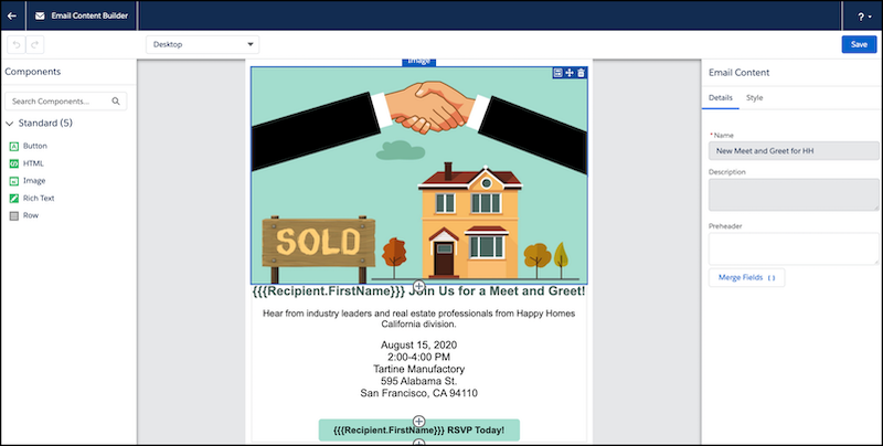 HubSpot vs Pardot: Make the right Choice for Your Marketing Team 6 Pardot-email-content-builder