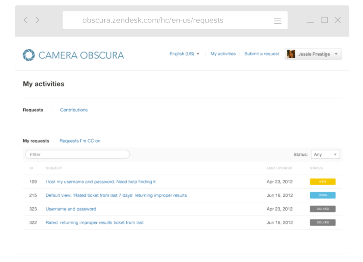 HubSpot vs Zendesk: Manage Customer Relationships with the best Tool 8 Zendeesk-Customer-Portal