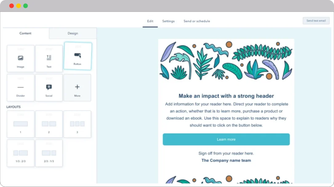 HubSpot-email-builder