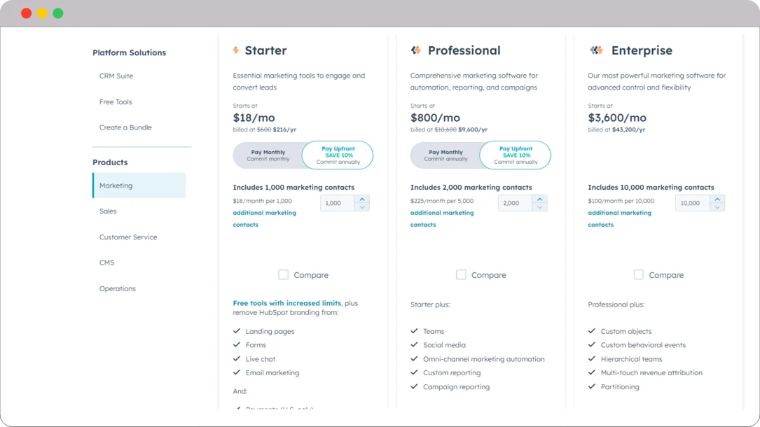 HubSpot-pricing