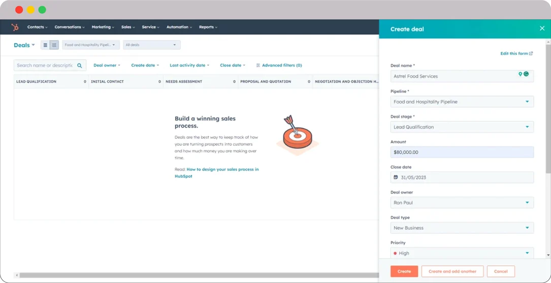 Hospitality-Deals-Dashboard