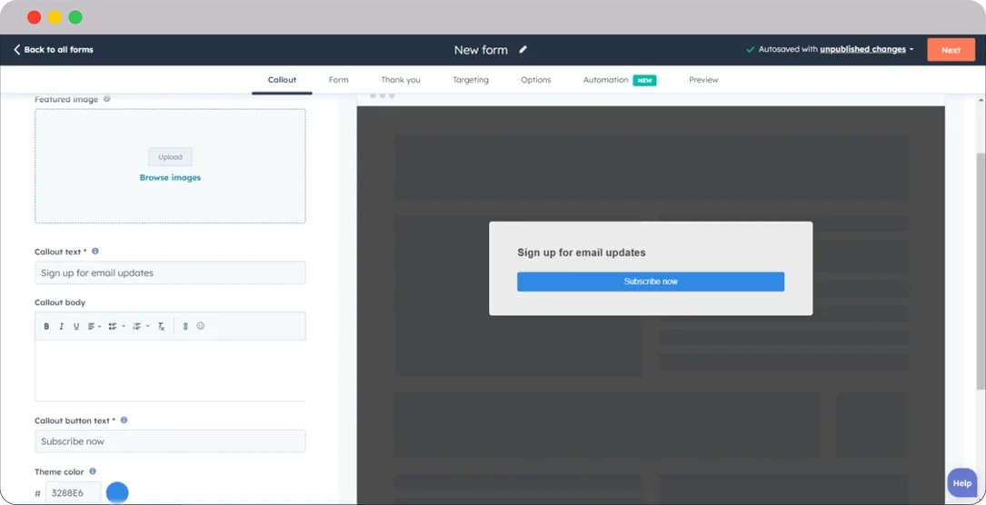 HubSpot-food-and-hospitality-form-builder