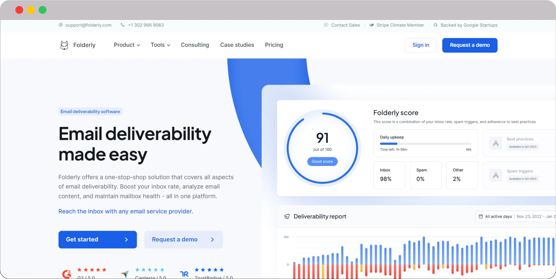 9 best Email Deliverability Tools: Enhance your inbox placement 1 Folderly Email Deliverability Tool
