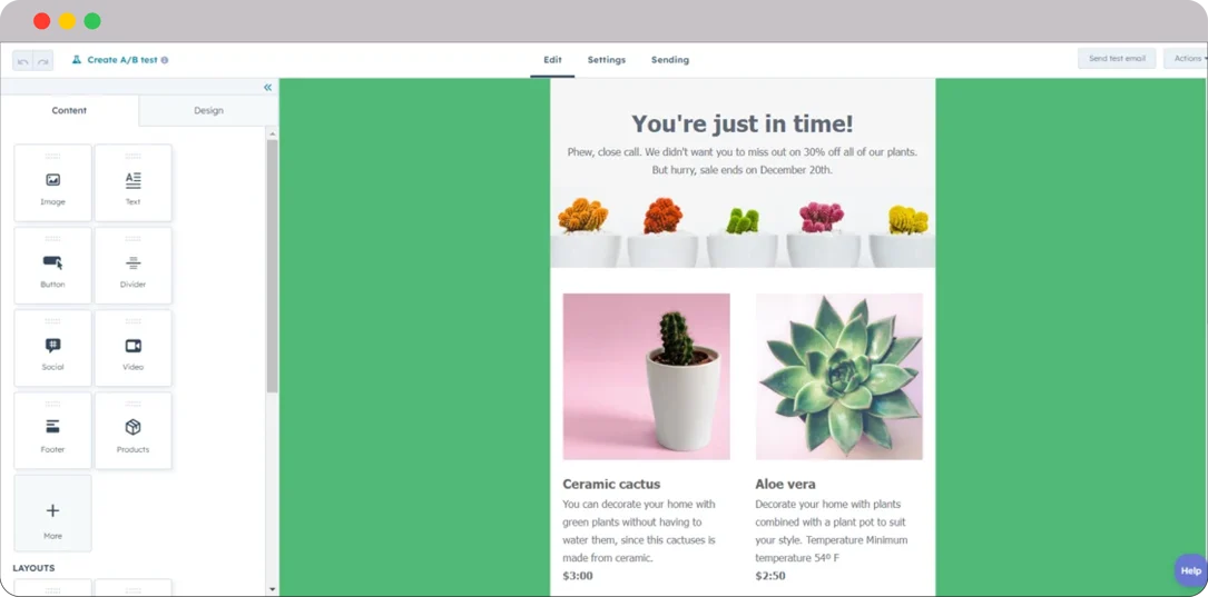 HubSpot-for-Fitness-Email-Builder