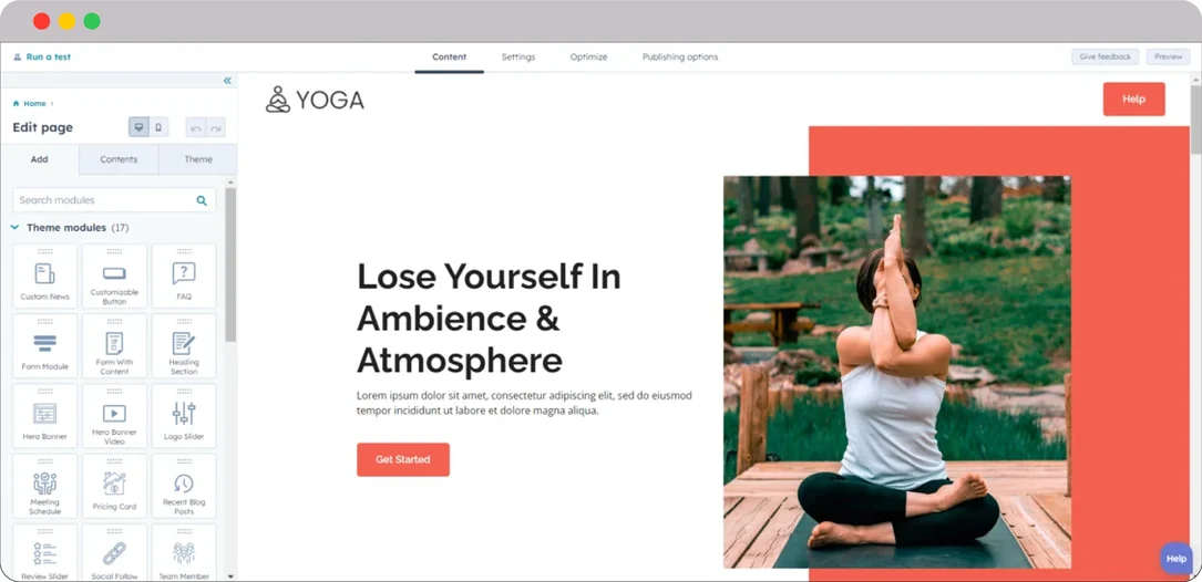 HubSpot-for-Fitness-Website-Builder