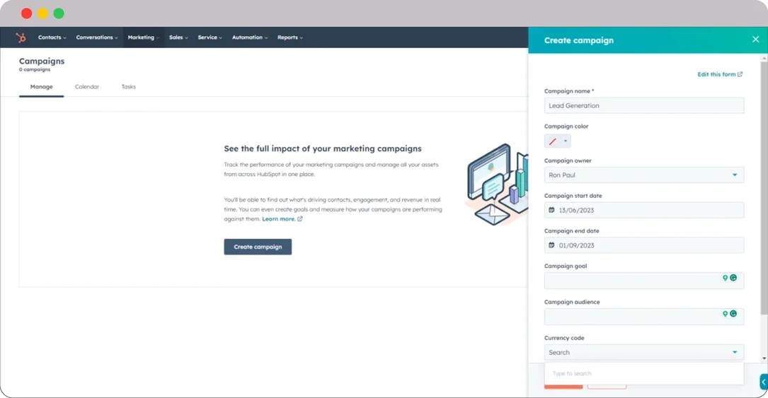 HubSpot-for-Logistics-Camapigns-Tool